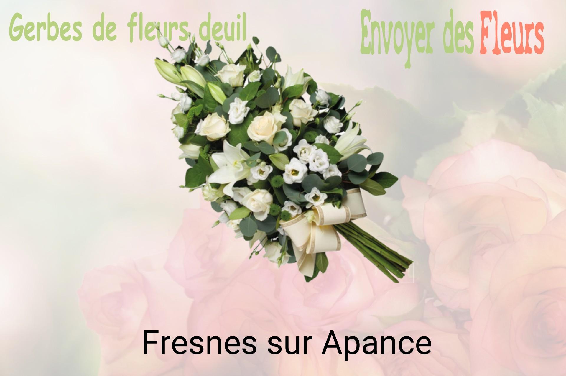 Gerbe de fleurs de deuil livrée à Fresnes-sur-Apance